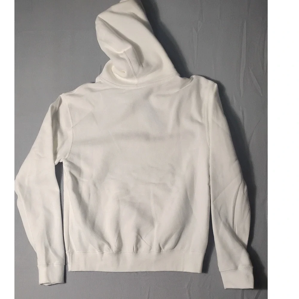 Adidas Originals Trefoil Hoodie White Black Pullover Hooded Sweatshirt Mens‎ S